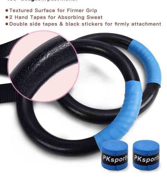 Gymnastic Rings 1100'slbs cap.