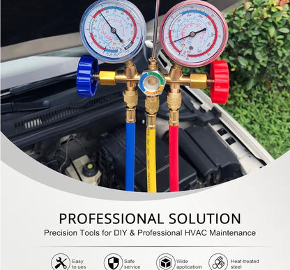 COMPLETE AC REFRIGERANT CHARGE KIT /RECHARGE R134a  R404a