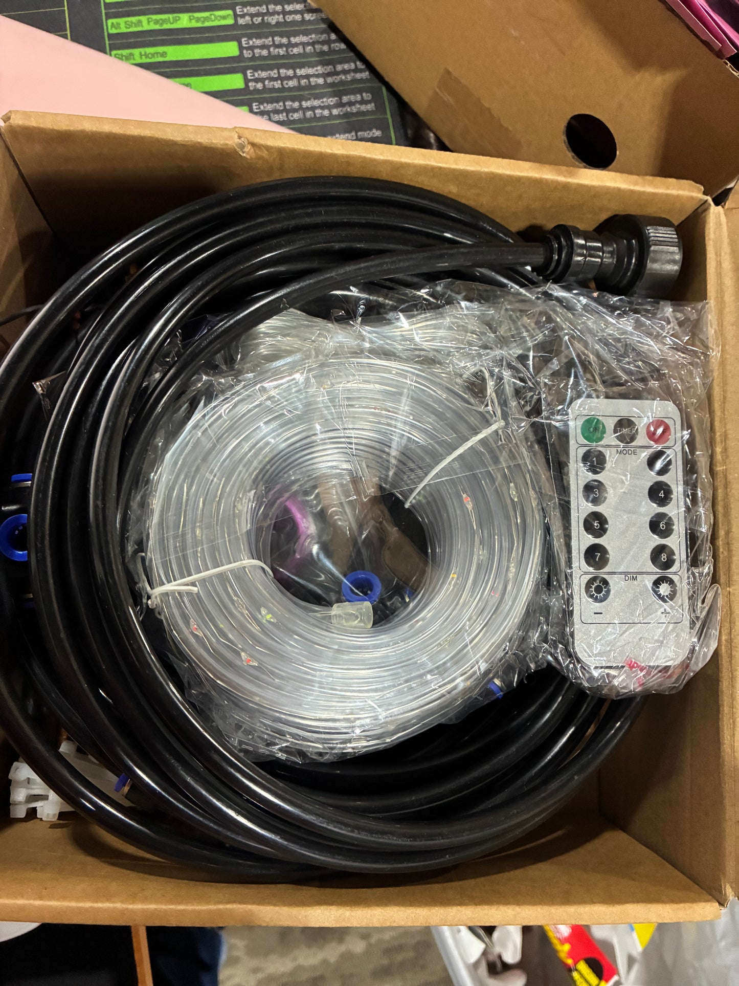 LED Light Strip and Pool Sprinkler