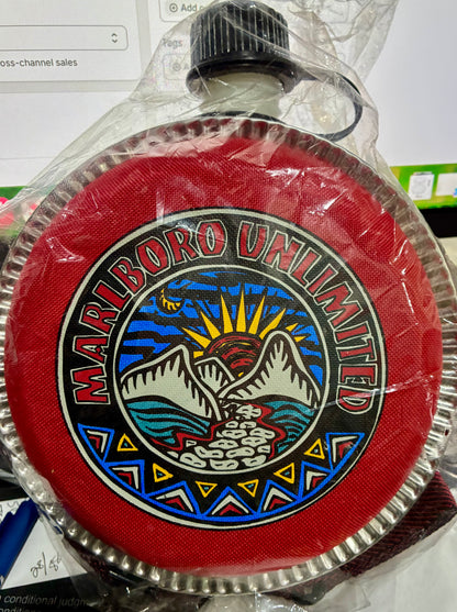 Vintage 90's Marlboro Unlimited Water Canteen Flask