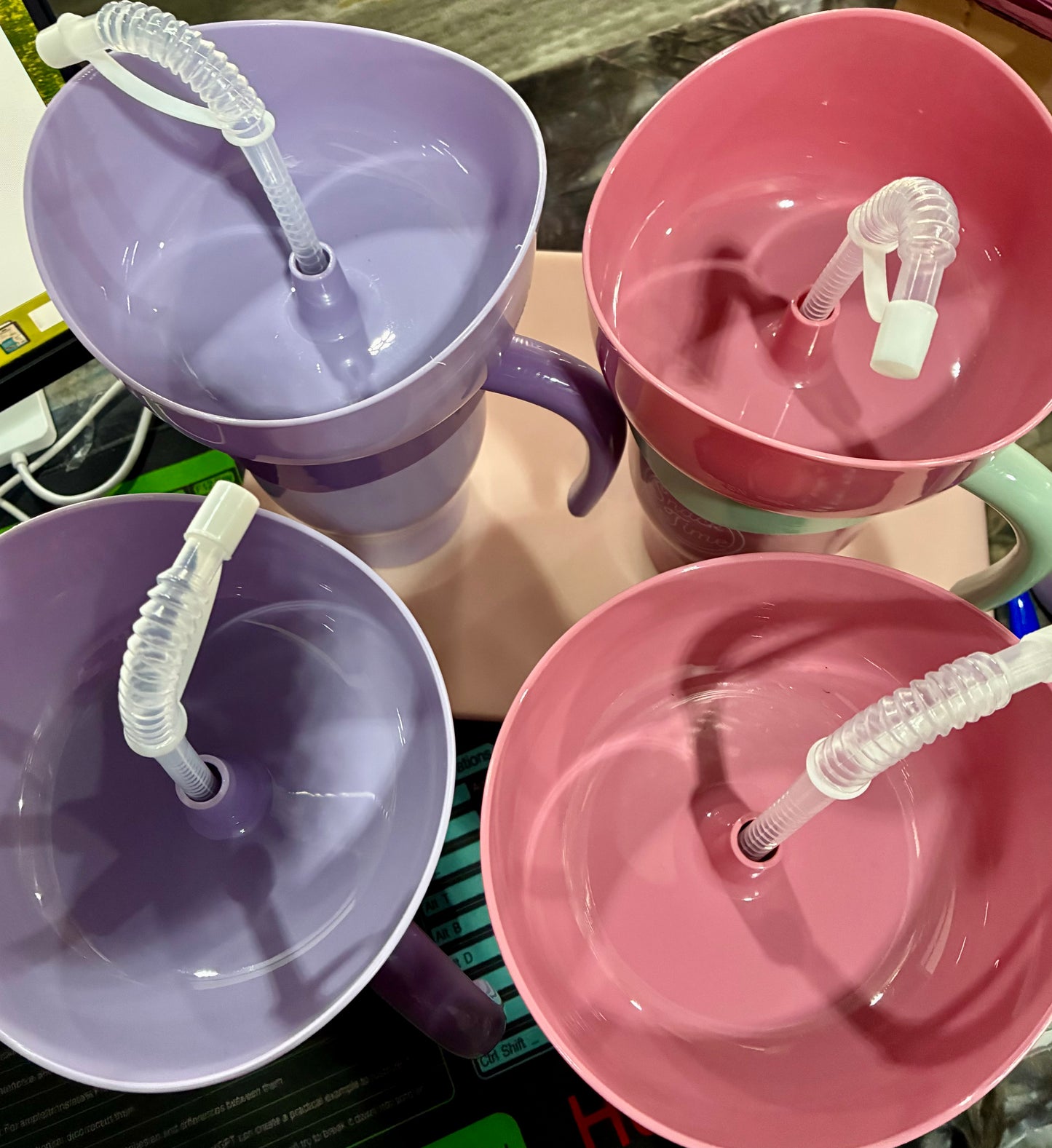 Snack and Drink Tumbler Cup, 2 in 1 Combo Drink Bowl Cup