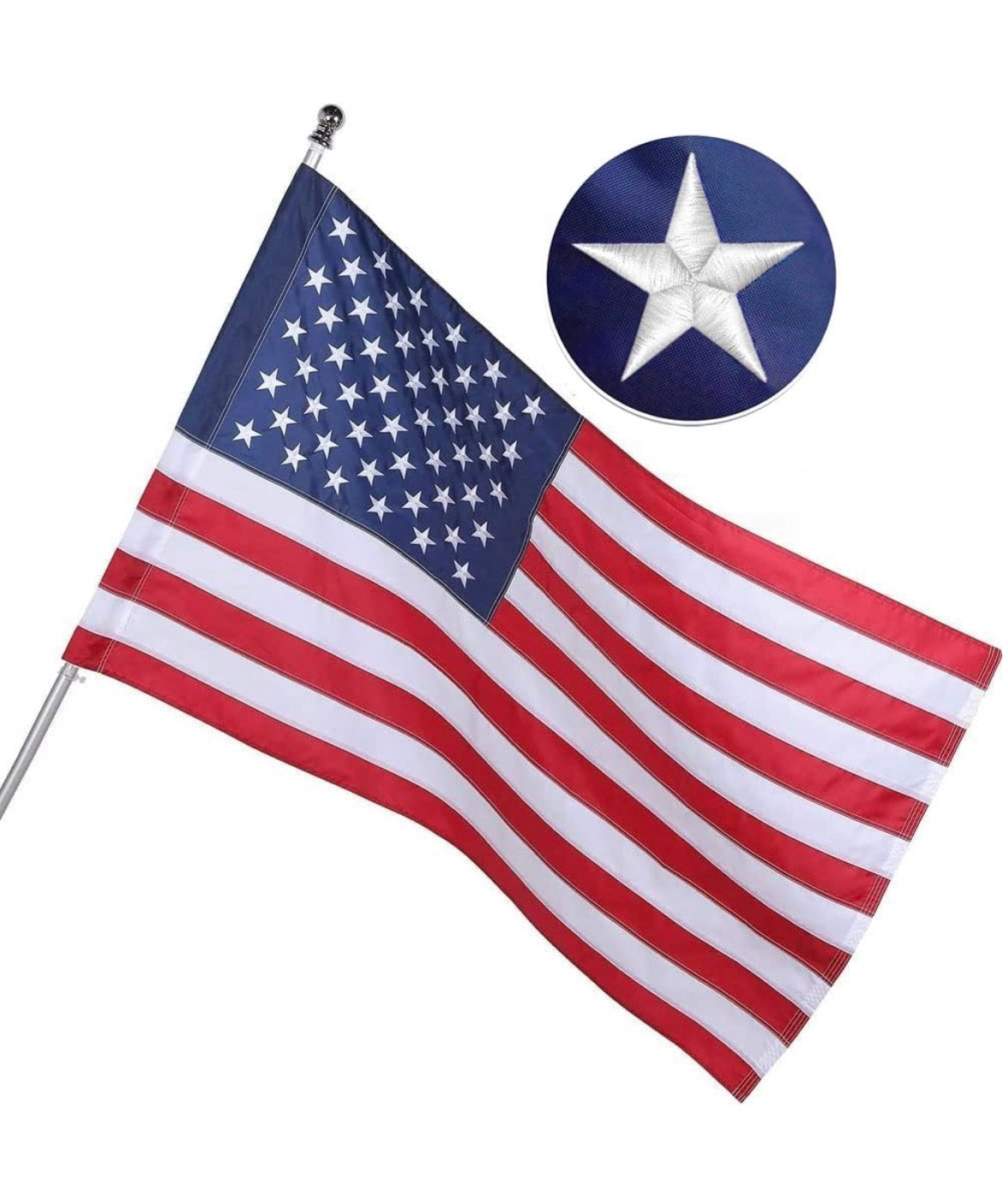 SUPERIOR QUALITY US FLAG OUTDOOR 3x5 SLEEVED-