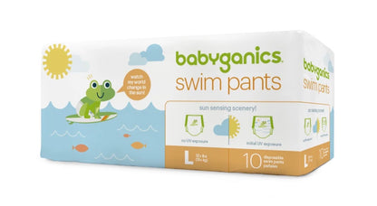 BABYGANICS SWIM PANTS 10 CT