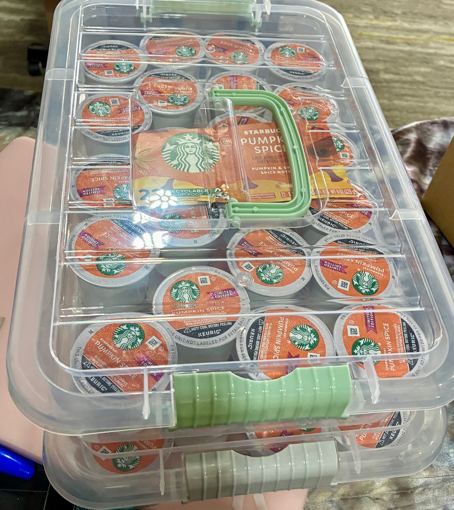 STARBUCKS PUMPKIN SPICE CONTAINER OF 22 K-CUPS PODS