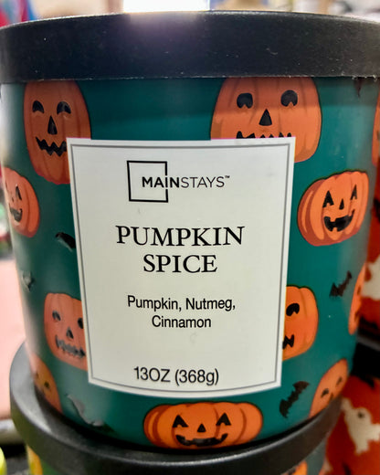 PUMPKIN SPICE 3 WICK JAR CANDLE by MAINSTAYS