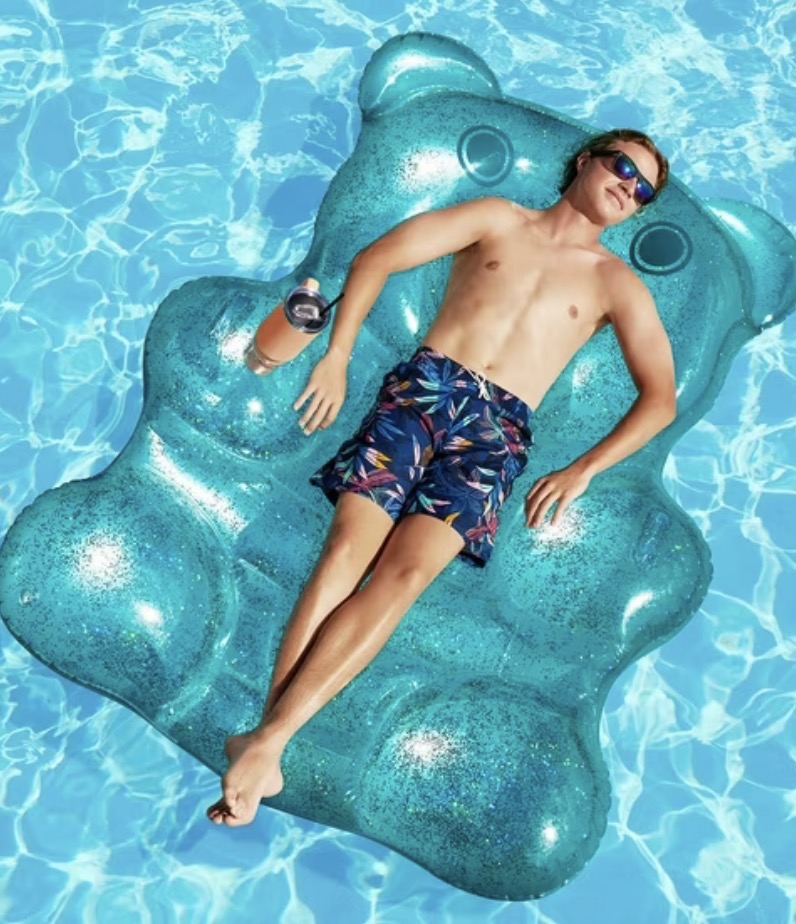 PURPLE BEAR INFLATABLE FLOAT