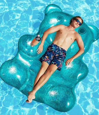 PURPLE BEAR INFLATABLE FLOAT