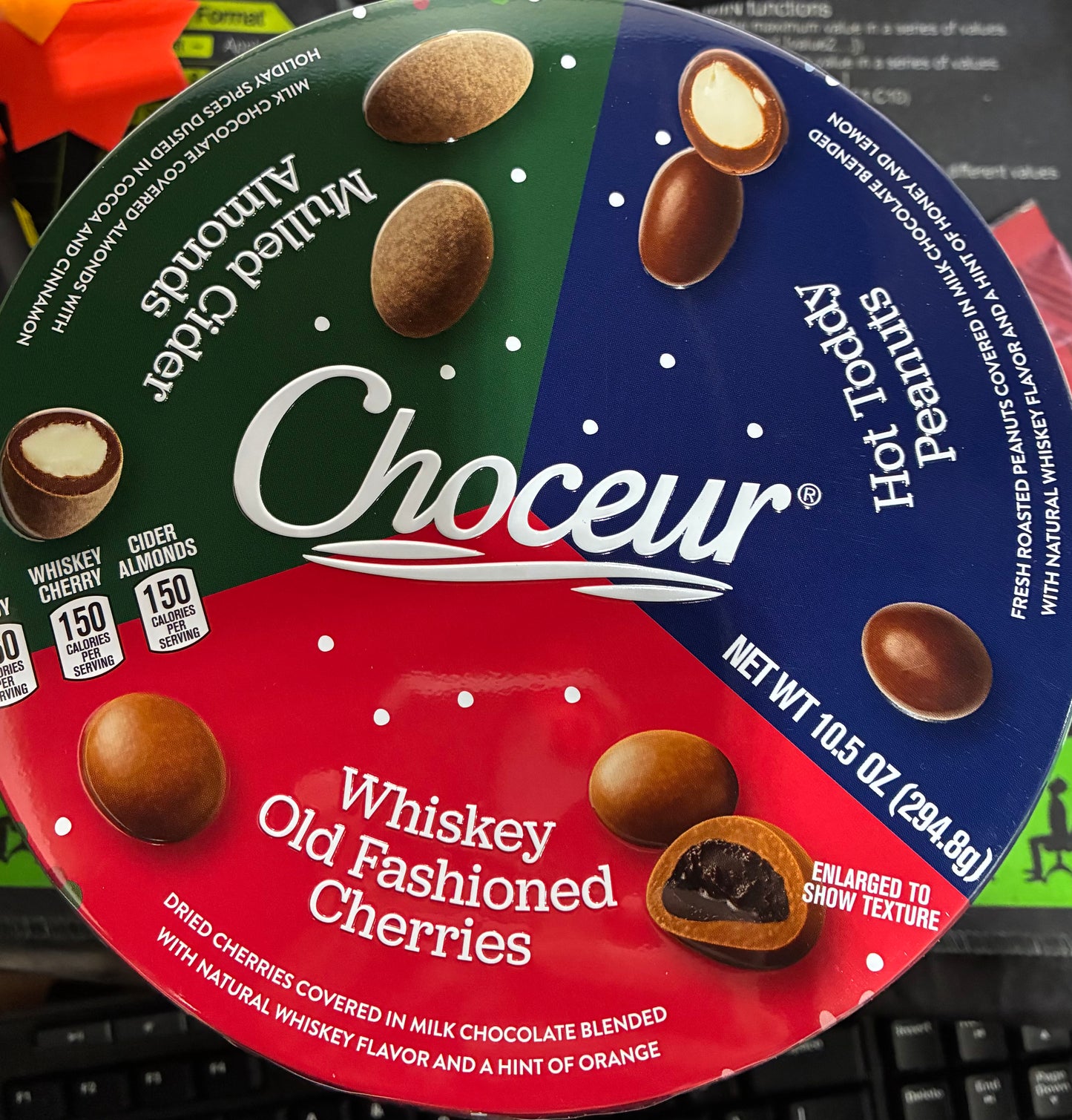 Choceur  Variety Pack Nut Chocolates, Dried Cherries Covered in Milk Chocolate 10.5 oz