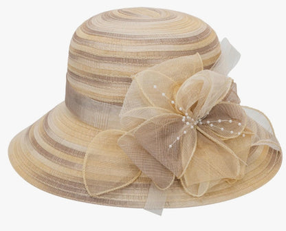 Women Kentucky Hat Derby Church Hat, Outdoor Cloche Sun Hat Bucket Hat