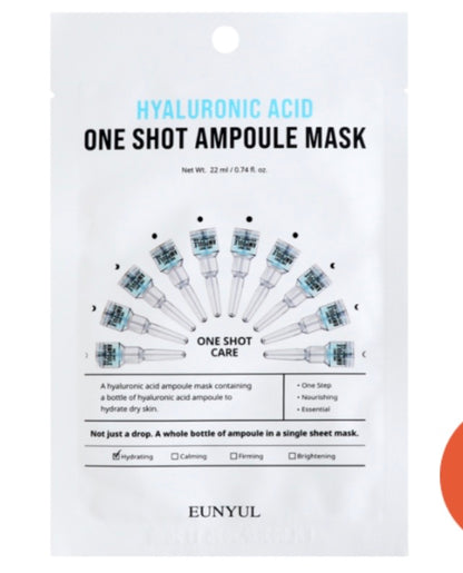 2 ONE SHOT AMPOULE MASK HYALURONIC ACID