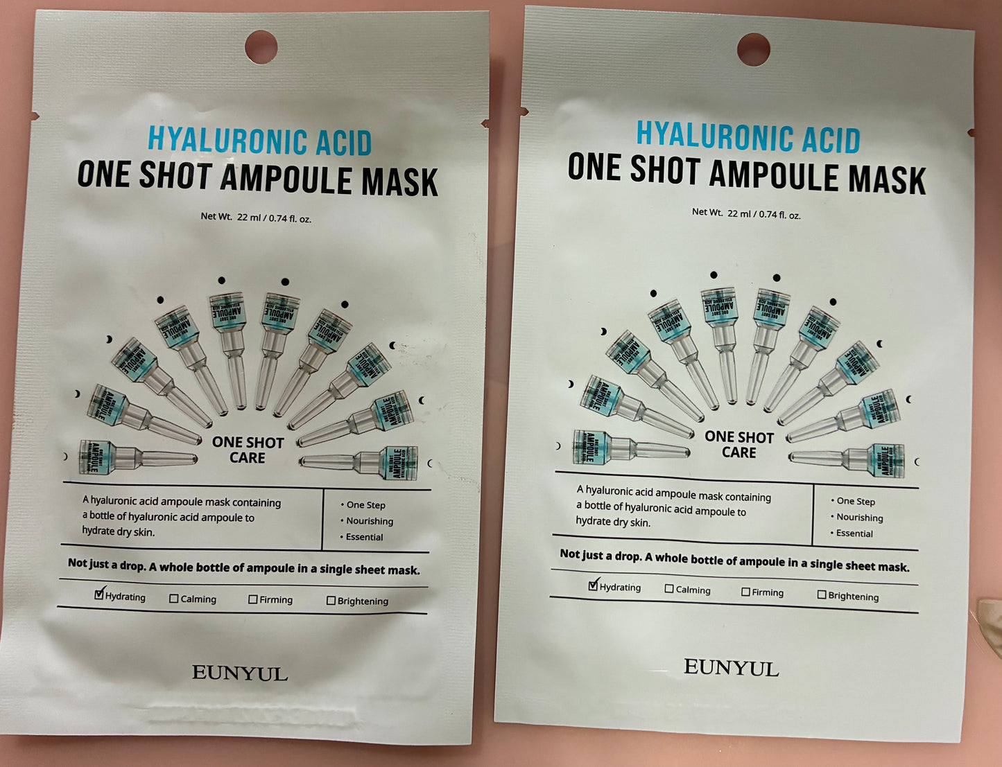 2 ONE SHOT AMPOULE MASK HYALURONIC ACID