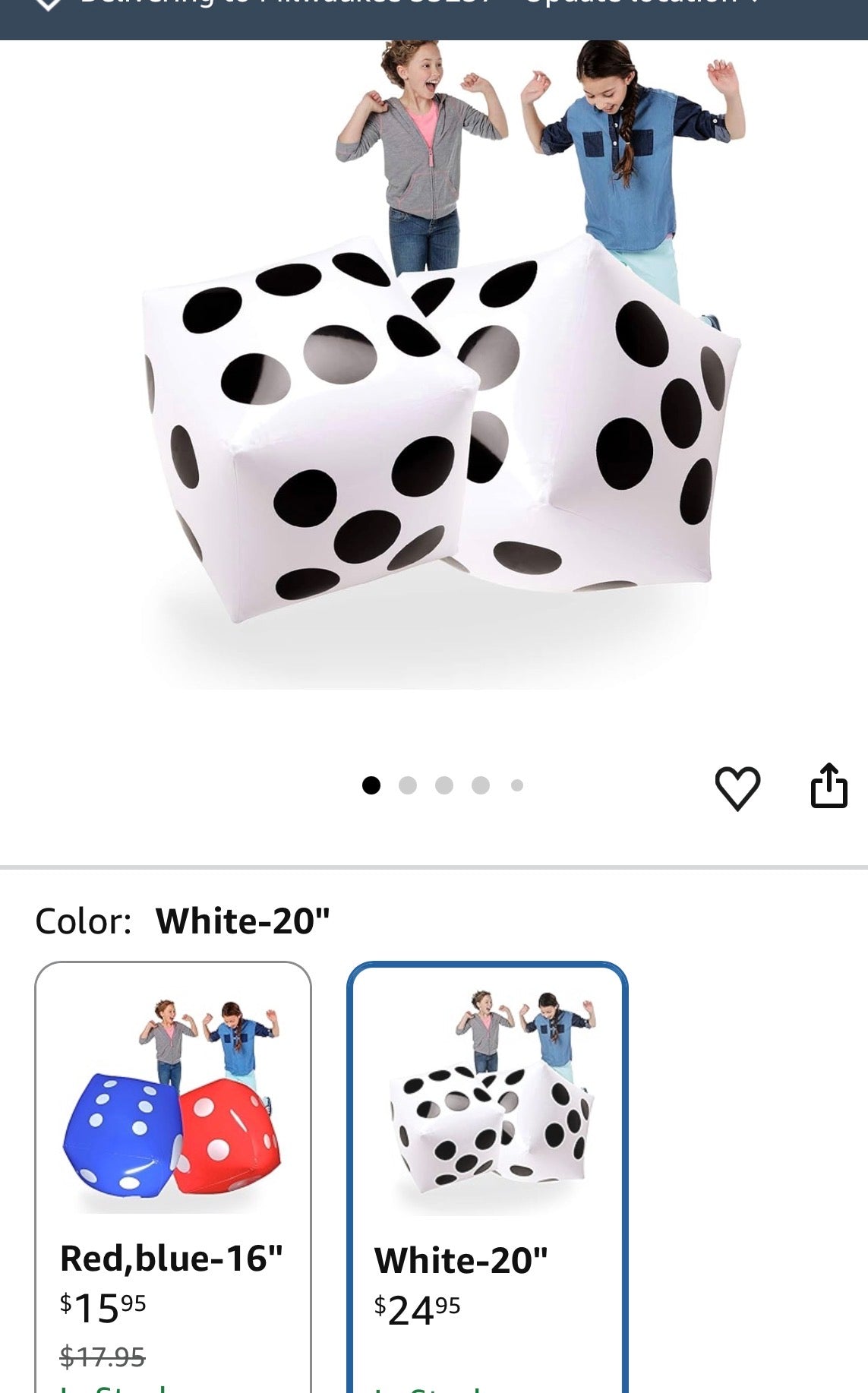 SET OF LARGE DICE