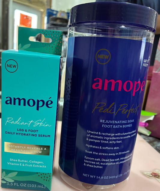 AMOPE' PEDI PERFECT FOOT SOAK or HYDRATING SERUM