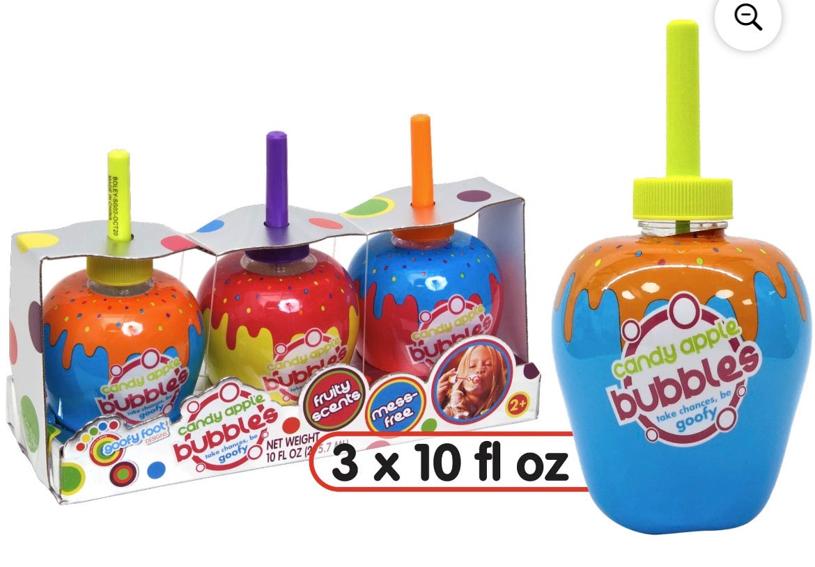 Goofy Foot Designs Candy Apple Bubbles 3-Pack