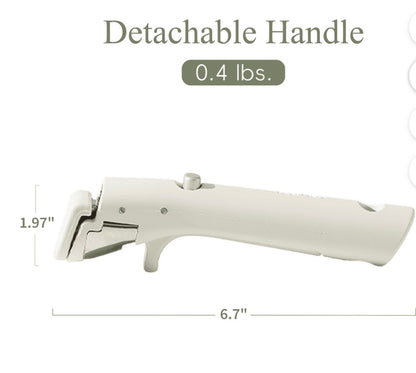 Universal Removable Handle for Pots and Pans, White