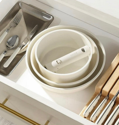 Universal Removable Handle for Pots and Pans, White