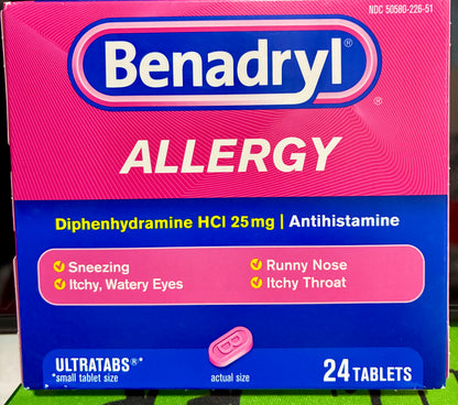 BENADRYL 24 TAB