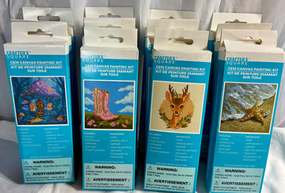 Crafter's Square Gem Canvas Painting Kit