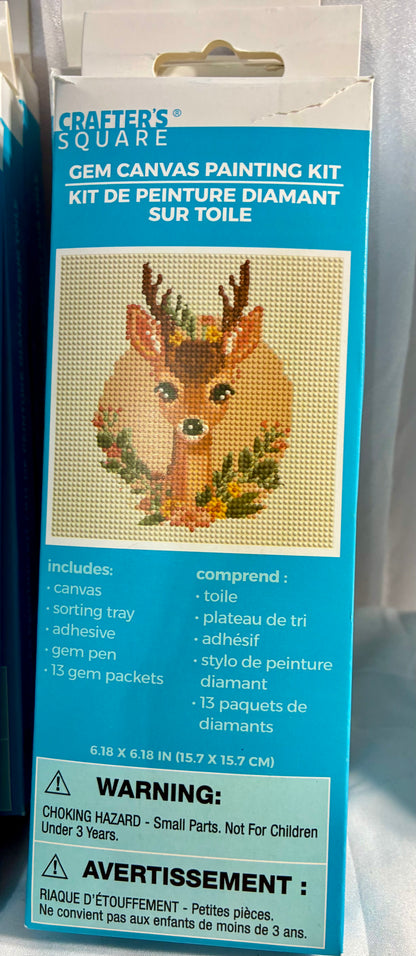 Crafter's Square Gem Canvas Painting Kit