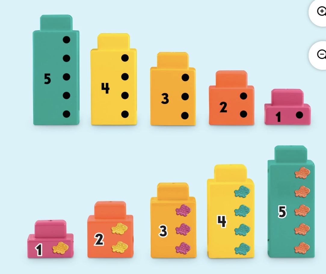 Fisher-Price Adding Alligator Educational Toy with 10 Stacking Blocks