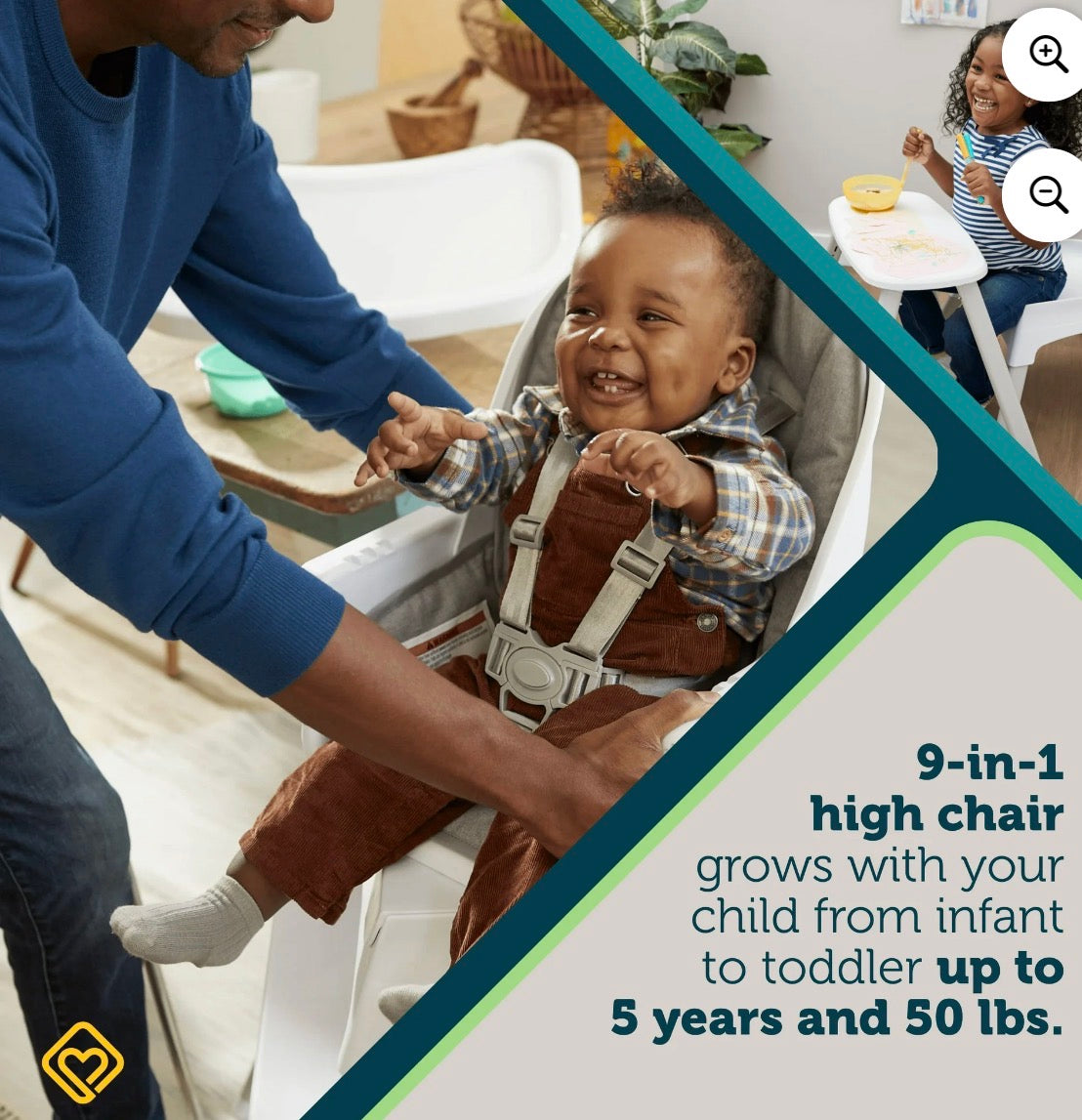 Safety 1st Grow and Go Rotating High Chair,
