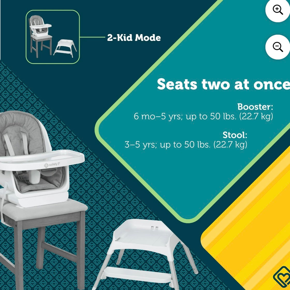 Safety 1st Grow and Go Rotating High Chair,