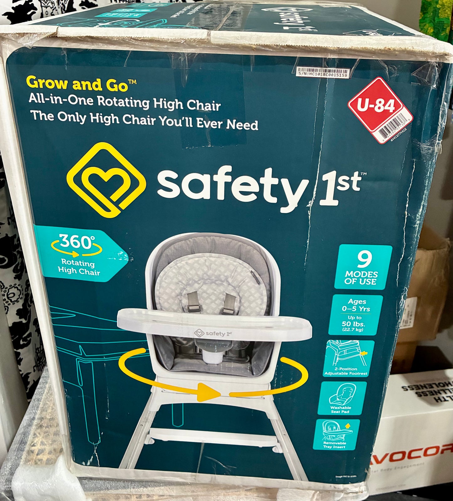 Safety 1st Grow and Go Rotating High Chair,