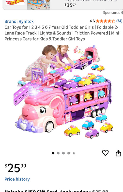 PINK TRANSPORT TRUCK GIRLS DREAMING, by HERACLES
