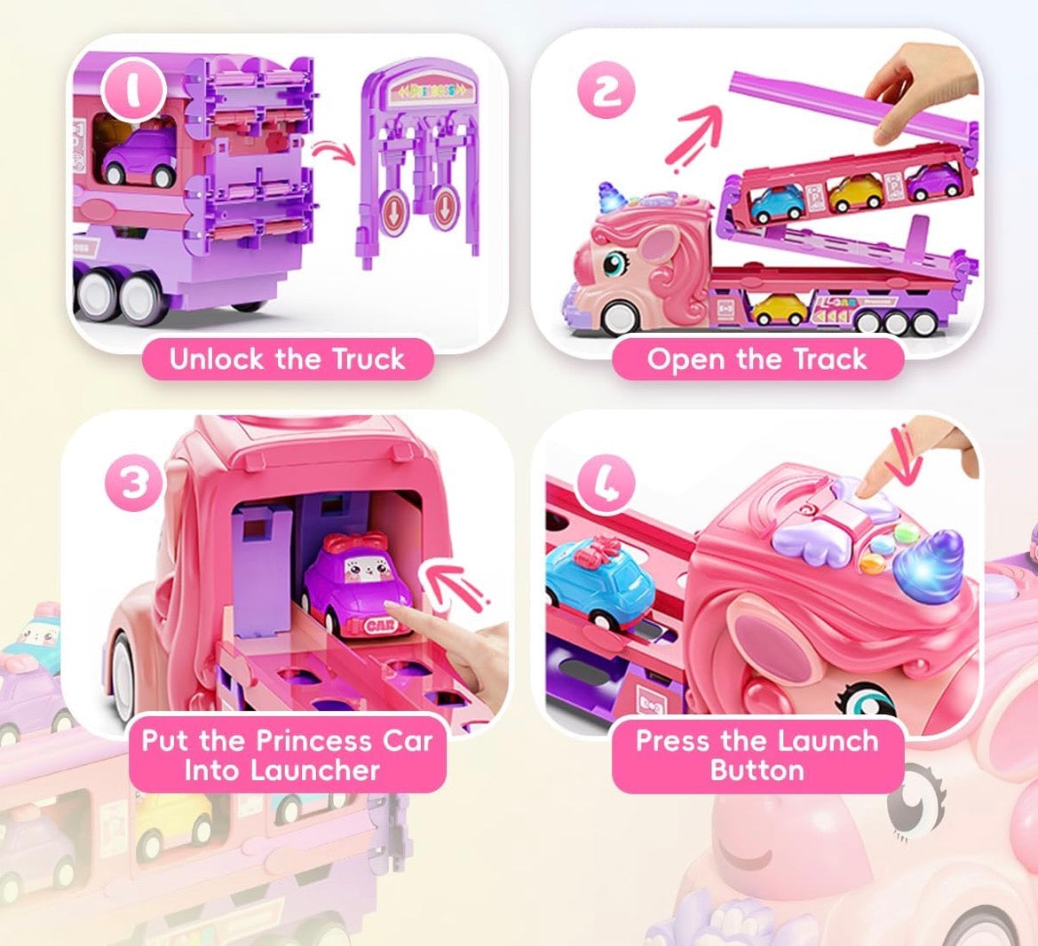 PINK TRANSPORT TRUCK GIRLS DREAMING, by HERACLES
