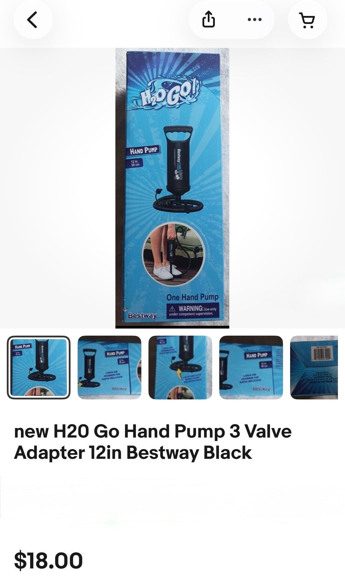 Bestway H2OGO! 12" Air Hammer Hand Pump
