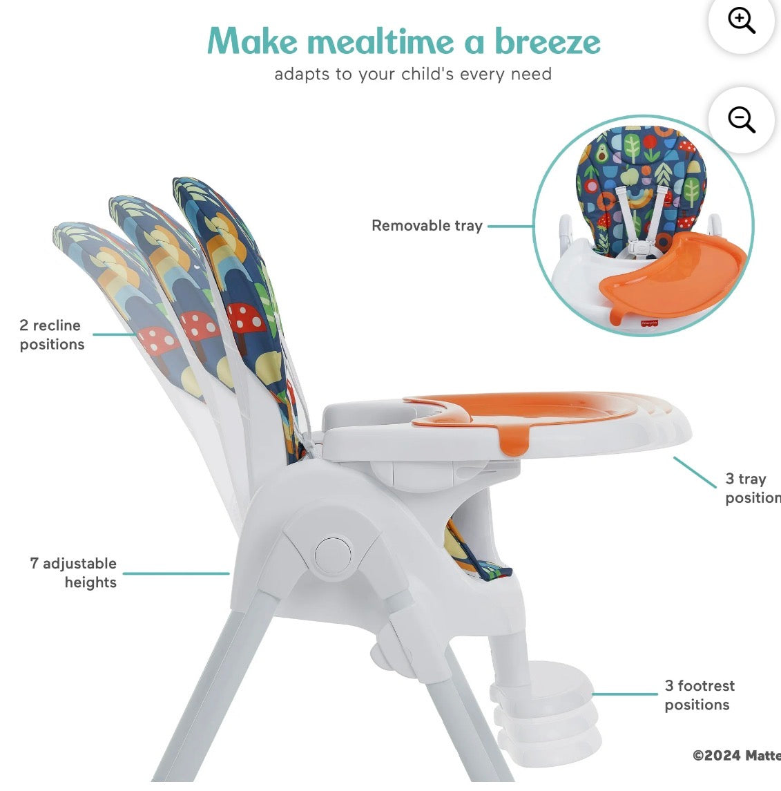 FISHER PRICE TINY BITES HIGHCHAIR