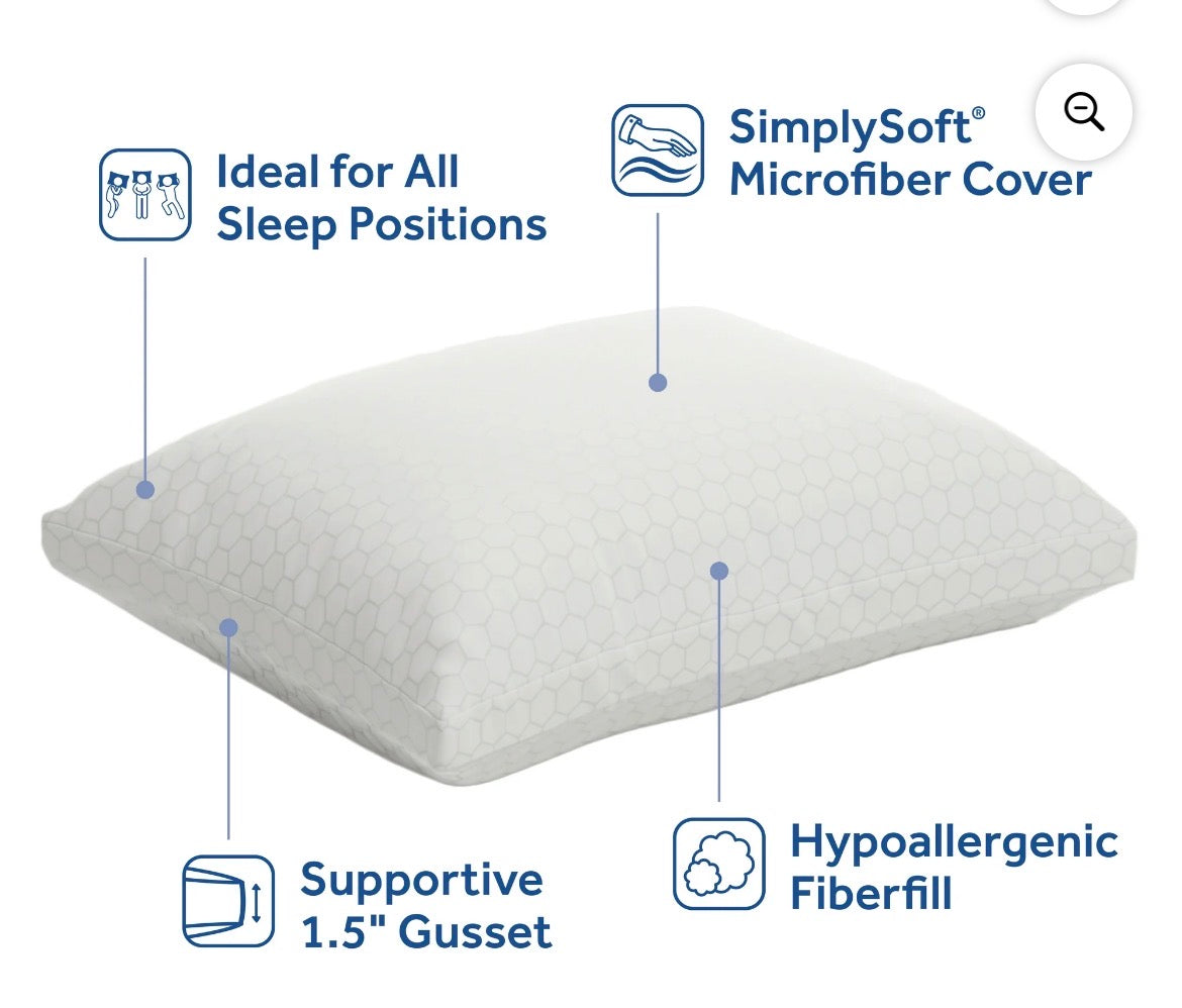 SEALY ESSENTIALS 2 PACK PILLOWS
