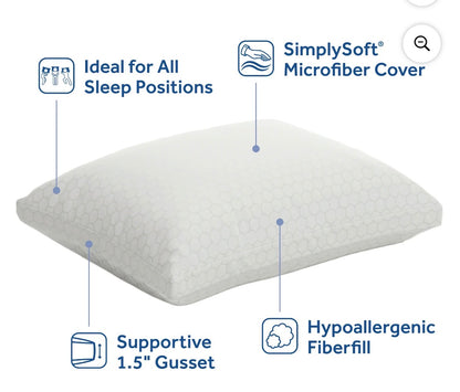 SEALY ESSENTIALS 2 PACK PILLOWS