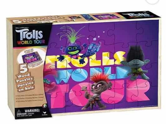 TROLLS WORLD TOUR 5 PUZZLE PK