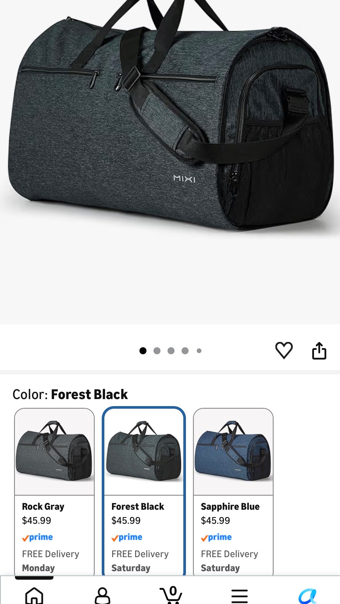 MIXI CARRY ON LUGGAGE  LARGE TRAVEL BAG