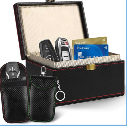Faraday Box for Car Keys, RFID Signal Blocking Anti-Theft Shield, Key Fob Protector