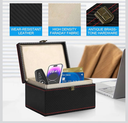Faraday Box for Car Keys, RFID Signal Blocking Anti-Theft Shield, Key Fob Protector