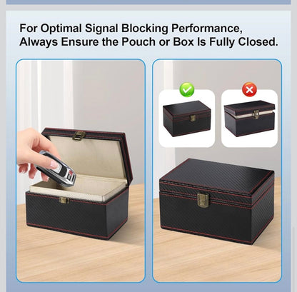 Faraday Box for Car Keys, RFID Signal Blocking Anti-Theft Shield, Key Fob Protector