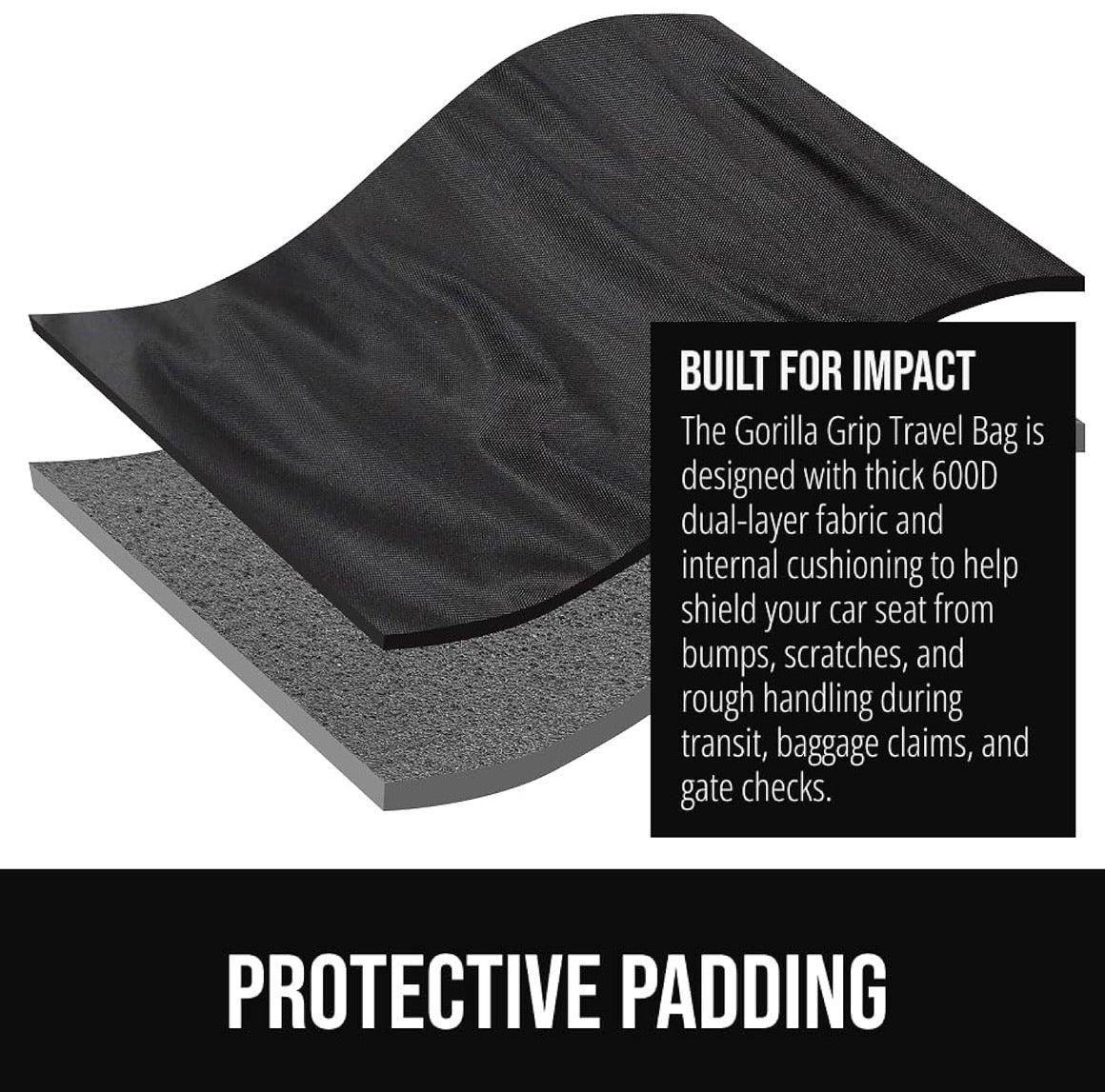 GORILLA GRIP CAR SEAT TRAVEL BAG