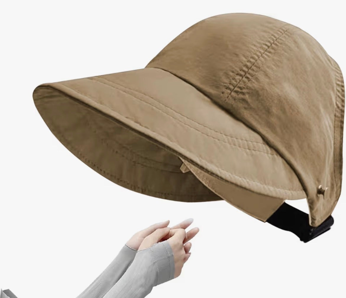 Women Visor Ponytail Sun Hat