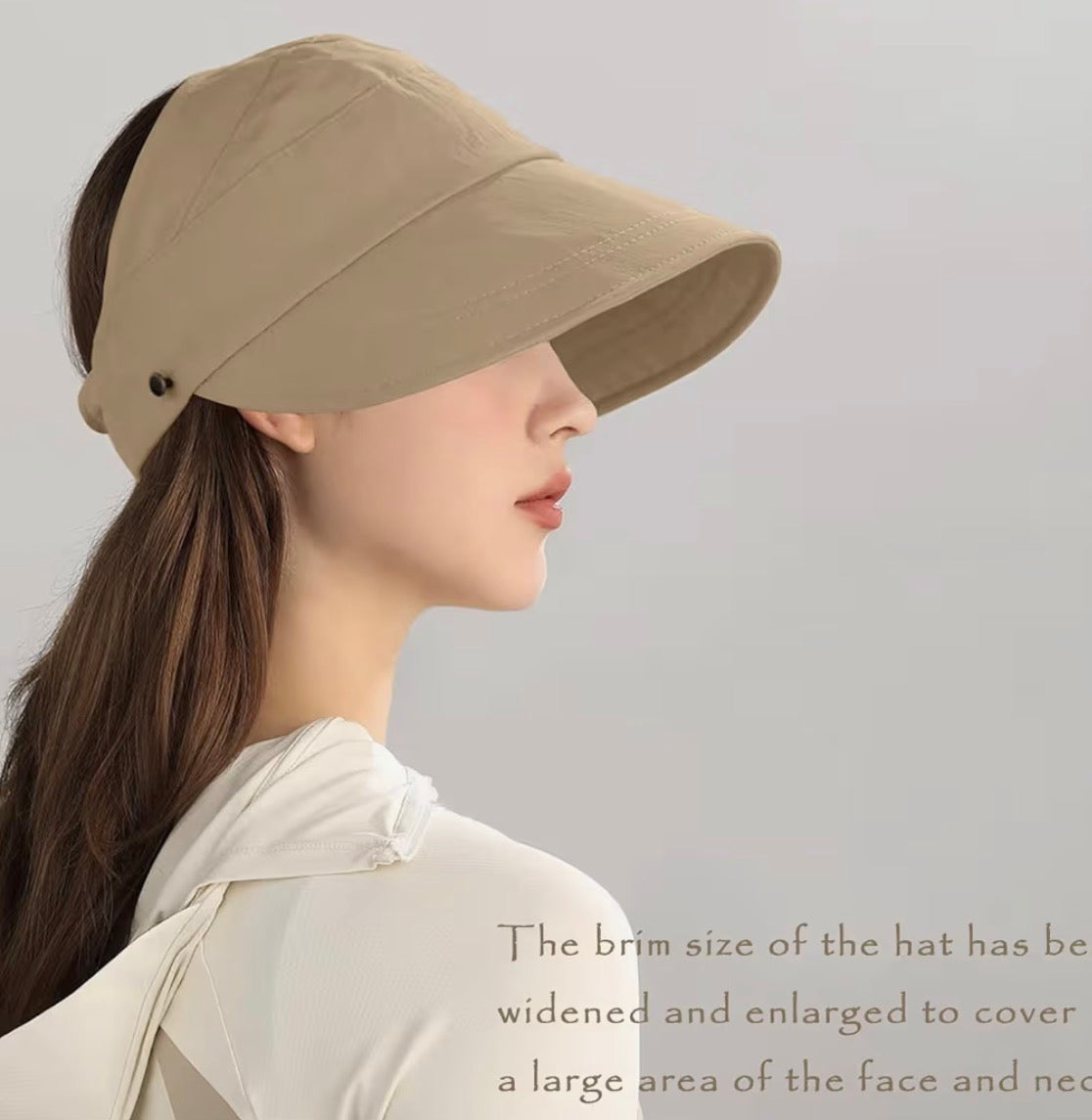 Women Visor Ponytail Sun Hat