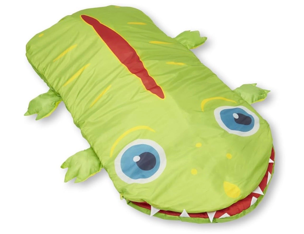 Melissa & Doug Sunny Patch Augie Alligator Kids Sleeping Bag