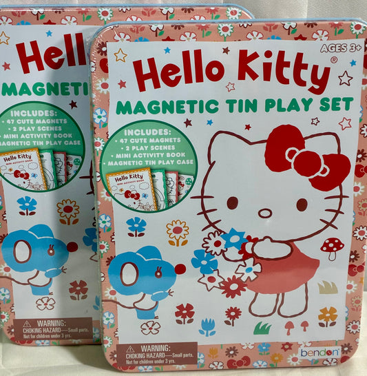 HELLO KITTY MAGNETIC TIN PLAY SET