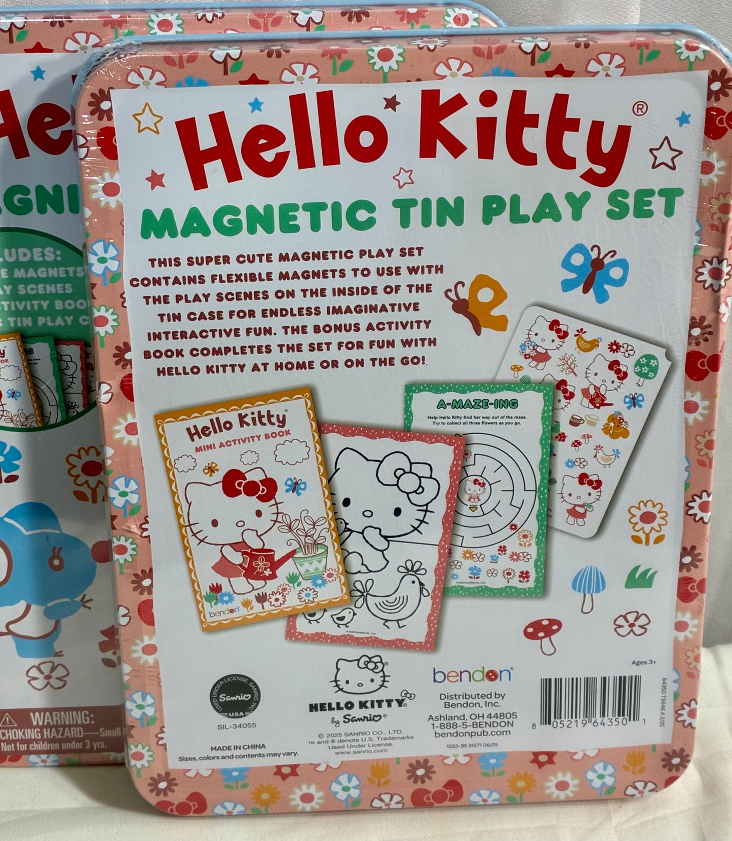 HELLO KITTY MAGNETIC TIN PLAY SET