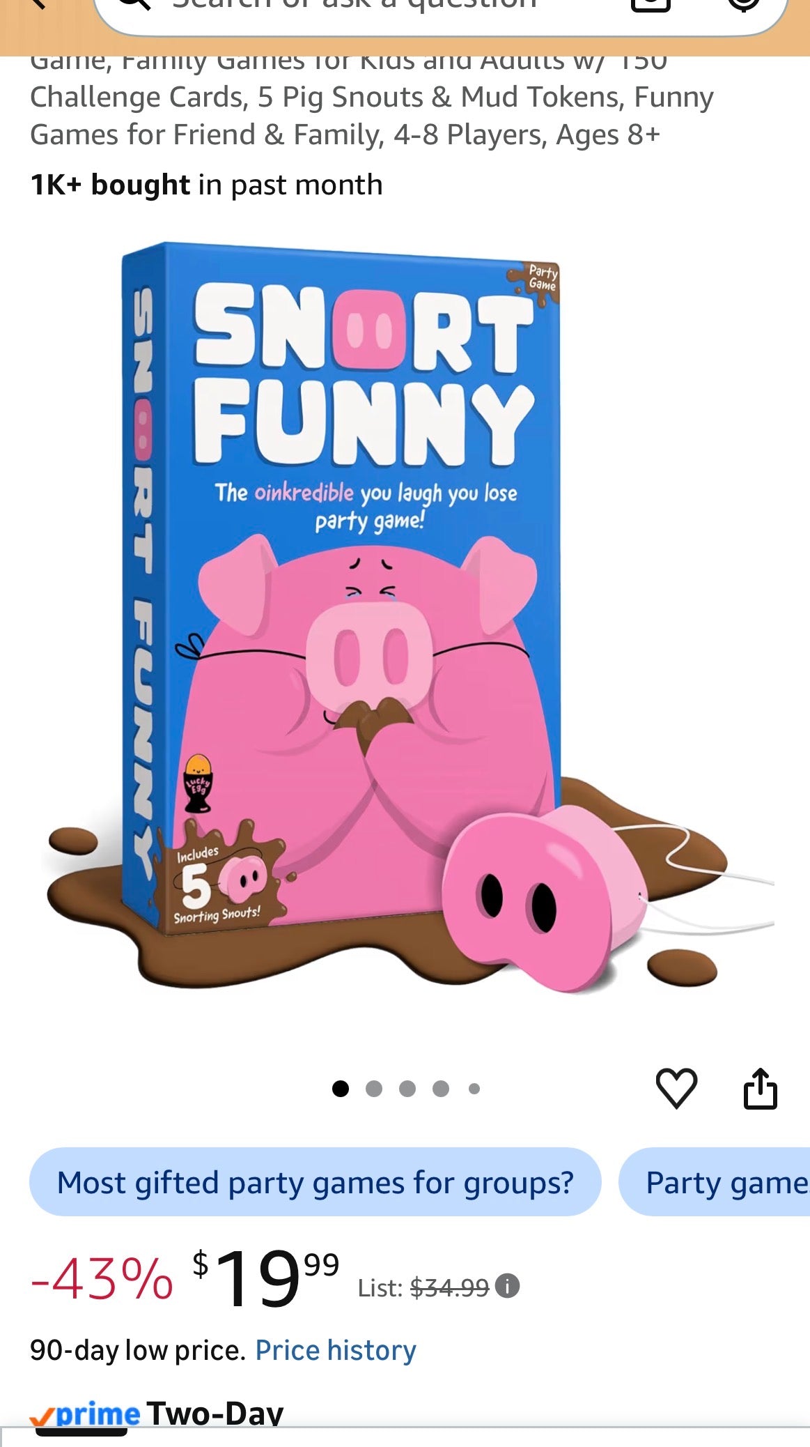 Snort Funny - The Oinkredible You Laugh You Lose Party Game