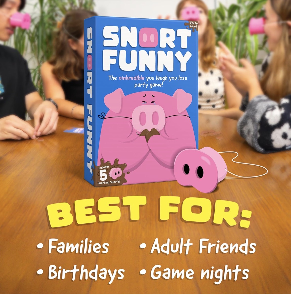 Snort Funny - The Oinkredible You Laugh You Lose Party Game