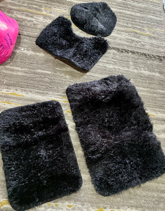 SET 4 BATHROOM RUGS