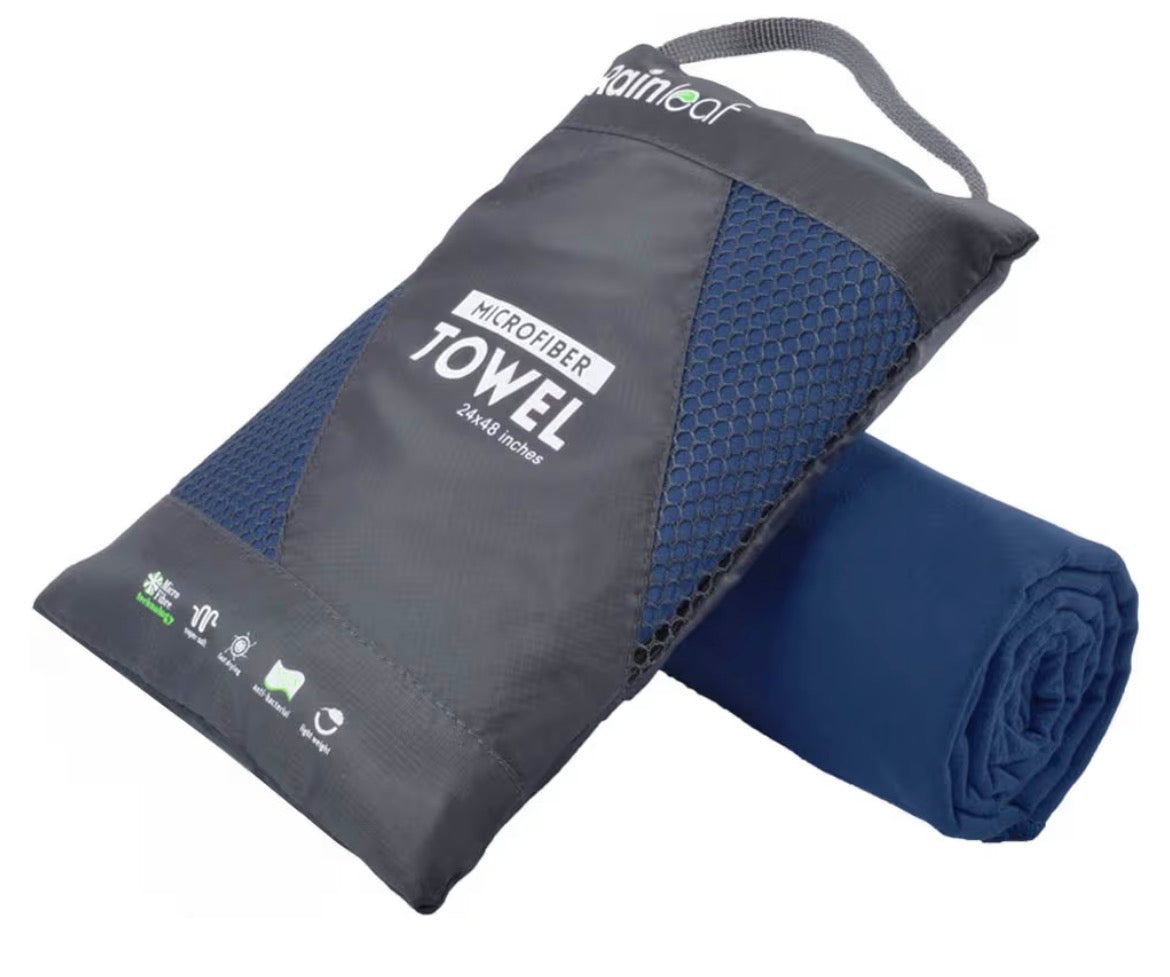 Rainleaf Microfiber Towel Perfect Travel & Gym & Camping Towel.