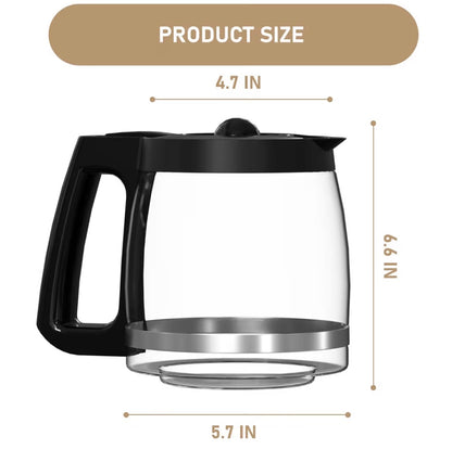 12-Cup Coffee Maker Glass Carafe Replacement