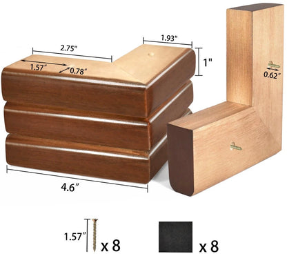 Wooden Bed Riser 1 inch Sofa Risers for Furniture